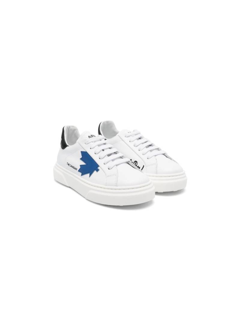 Dsquared2 Kids Sneakers mit Ahornblatt - Weiß von Dsquared2 Kids