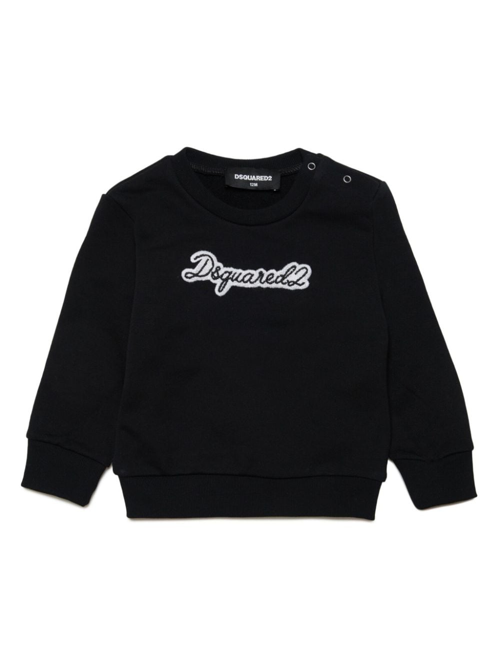 Dsquared2 Kids Sweatshirt mit Logo-Applikation - Schwarz von Dsquared2 Kids