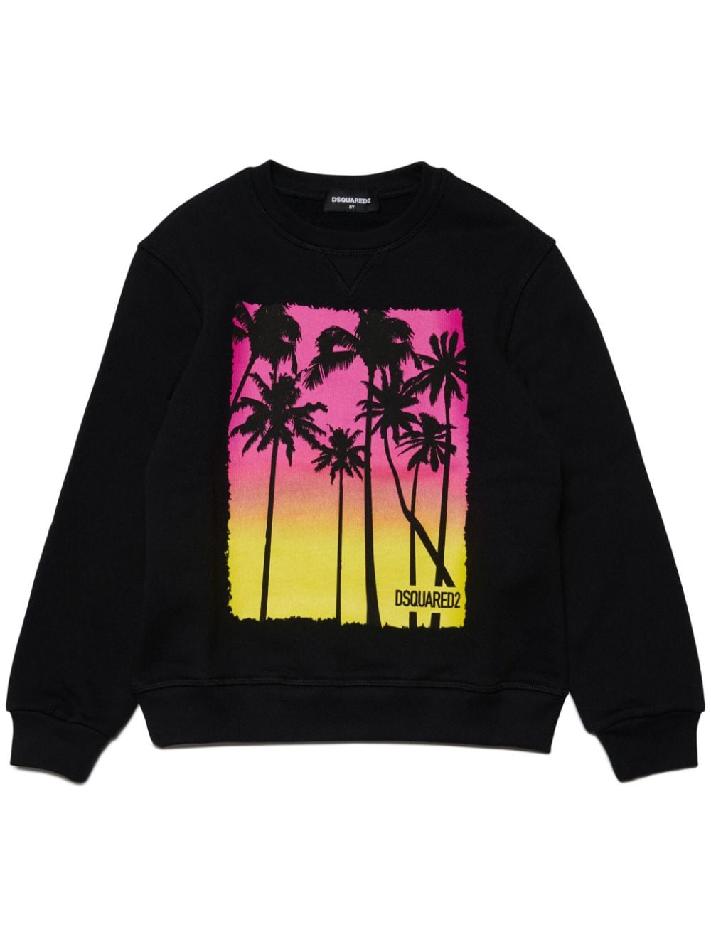 Dsquared2 Kids Sweatshirt mit Palmen-Print - Schwarz von Dsquared2 Kids