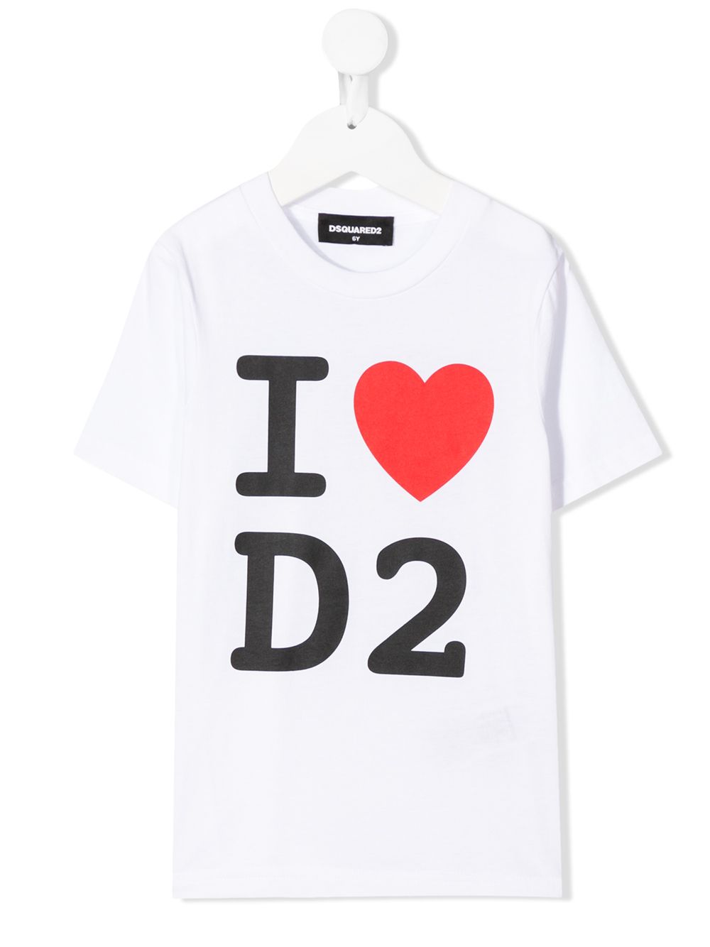 Dsquared2 Kids T-Shirt mit Herz-Print - Weiß von Dsquared2 Kids