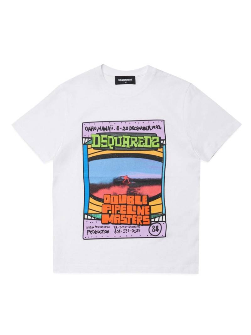 Dsquared2 Kids T-Shirt mit grafischem Print - Weiß von Dsquared2 Kids
