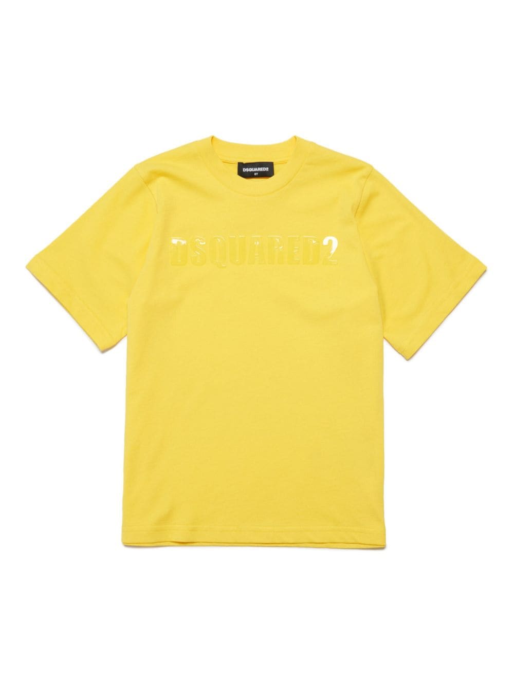 Dsquared2 Kids T-Shirt mit gummiertem Logo - Gelb von Dsquared2 Kids