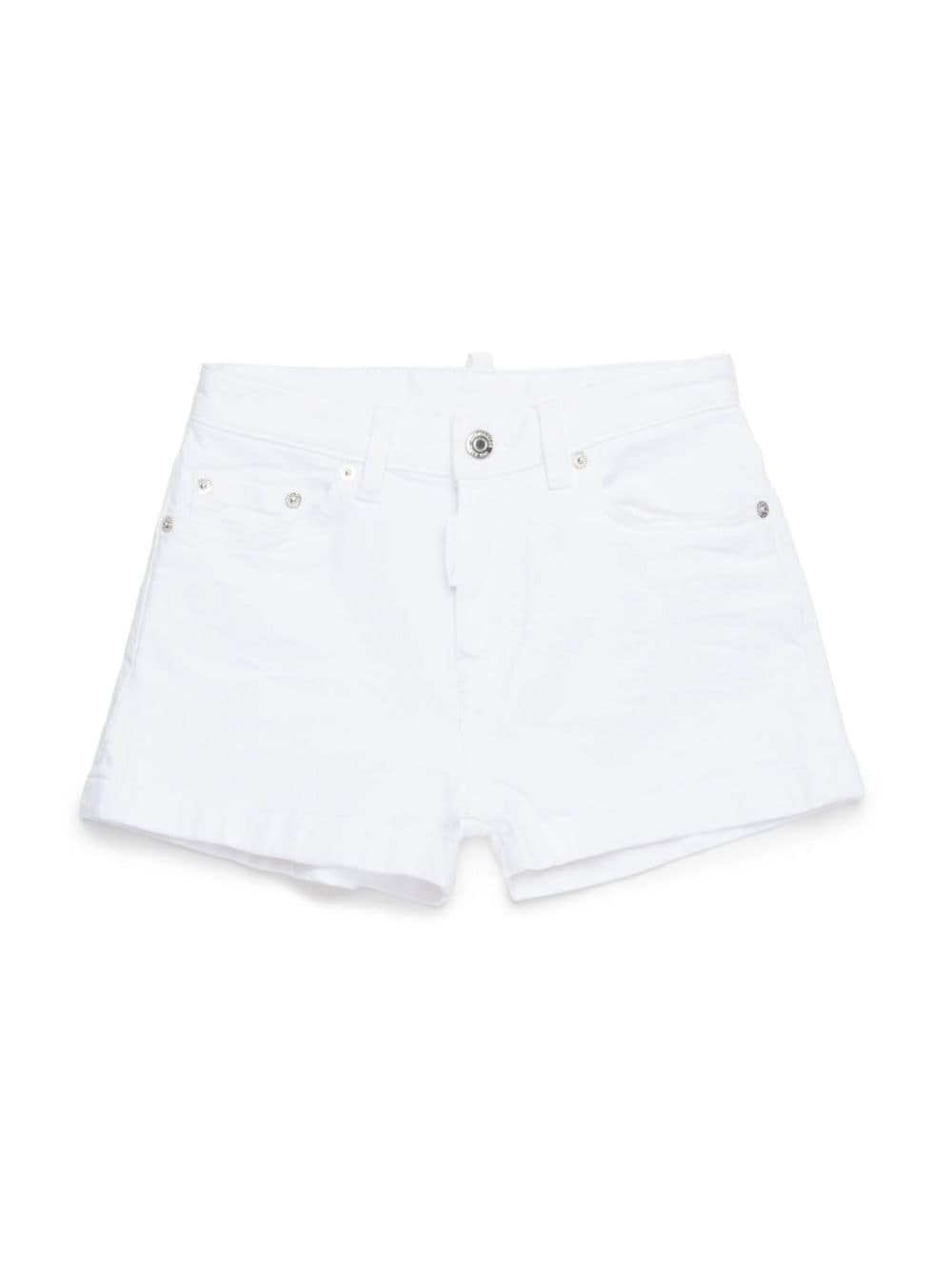 Dsquared2 Kids White Bull Jeans-Shorts - Weiß von Dsquared2 Kids