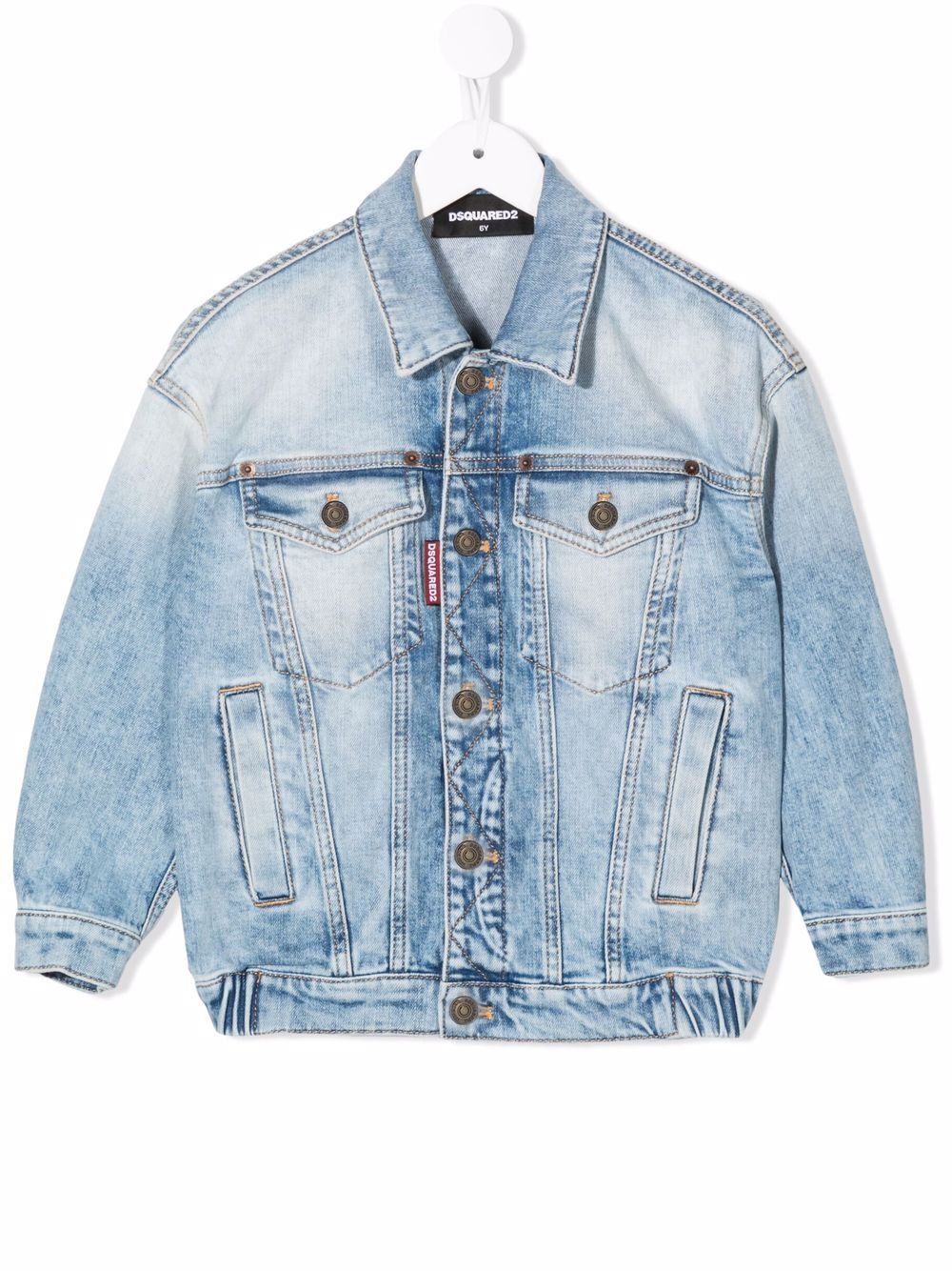 Dsquared2 Kids Jeansjacke mit Knöpfen - Blau von Dsquared2 Kids