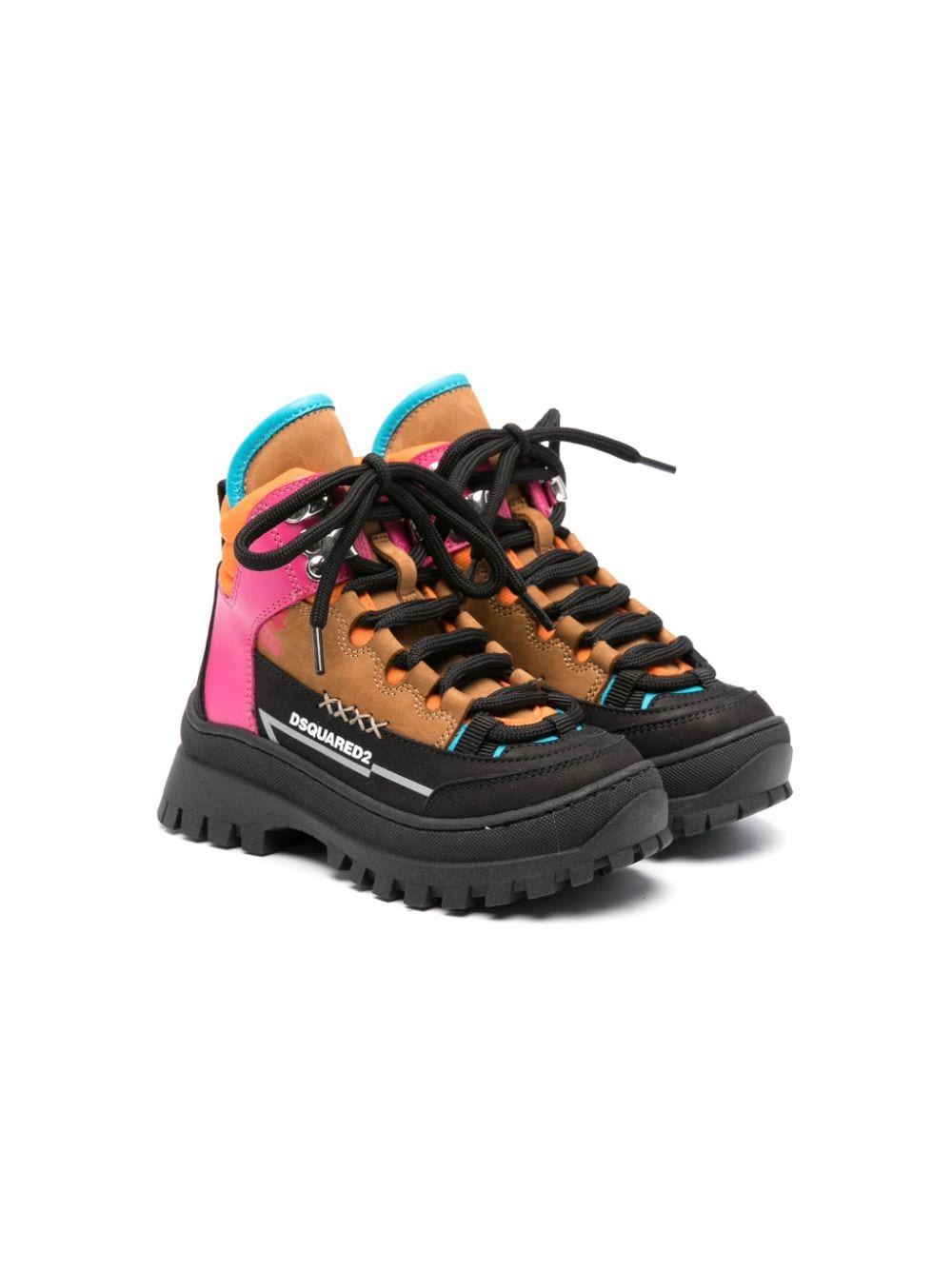 Dsquared2 Kids Stiefel in Colour-Block-Optik - Braun von Dsquared2 Kids