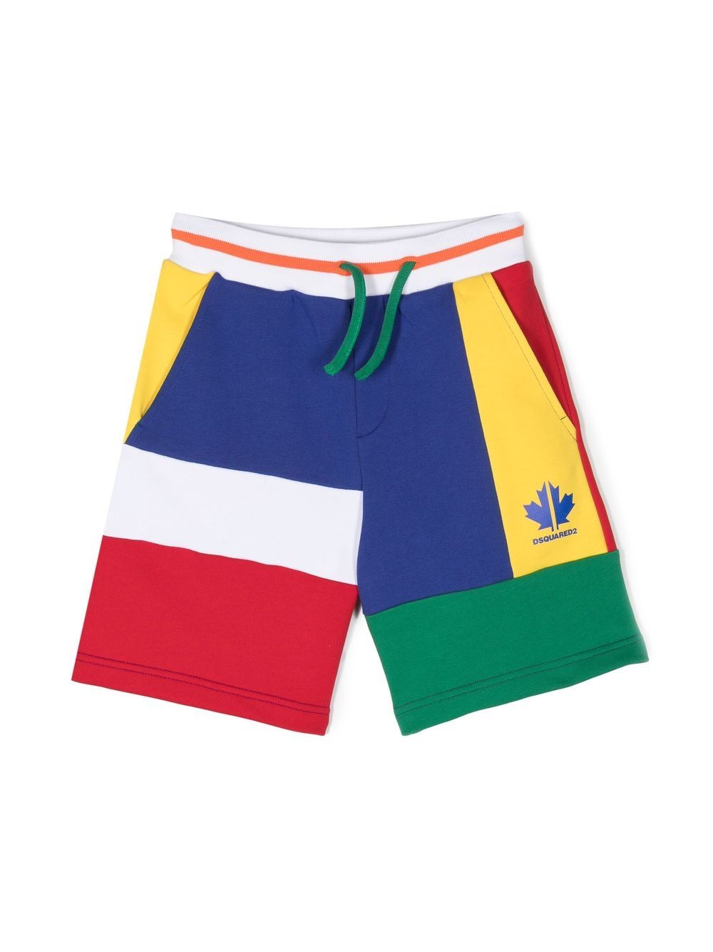 Dsquared2 Kids Joggingshorts in Colour-Block-Optik - Blau von Dsquared2 Kids