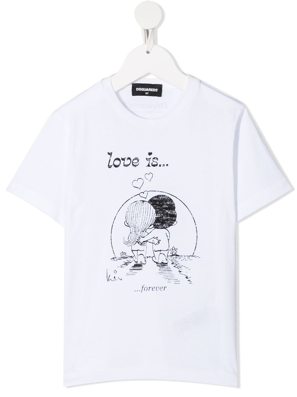 Dsquared2 Kids T-Shirt mit Illustrations-Print - Weiß von Dsquared2 Kids