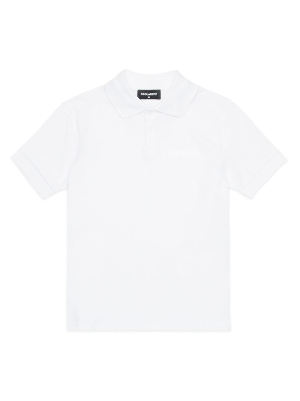 Dsquared2 Kids Poloshirt mit Logo-Applikation - Weiß von Dsquared2 Kids