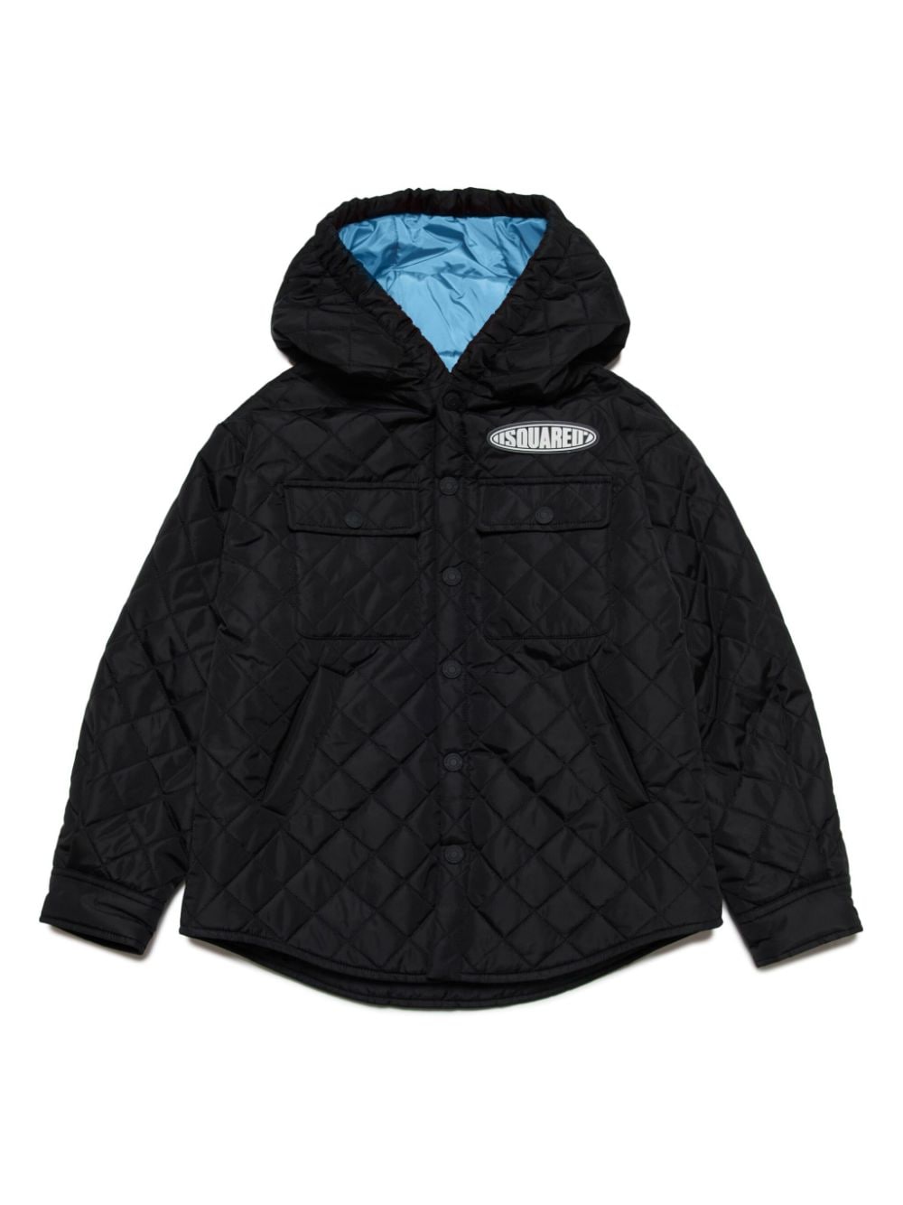 Dsquared2 Kids Jacke mit Rautensteppung - Schwarz von Dsquared2 Kids