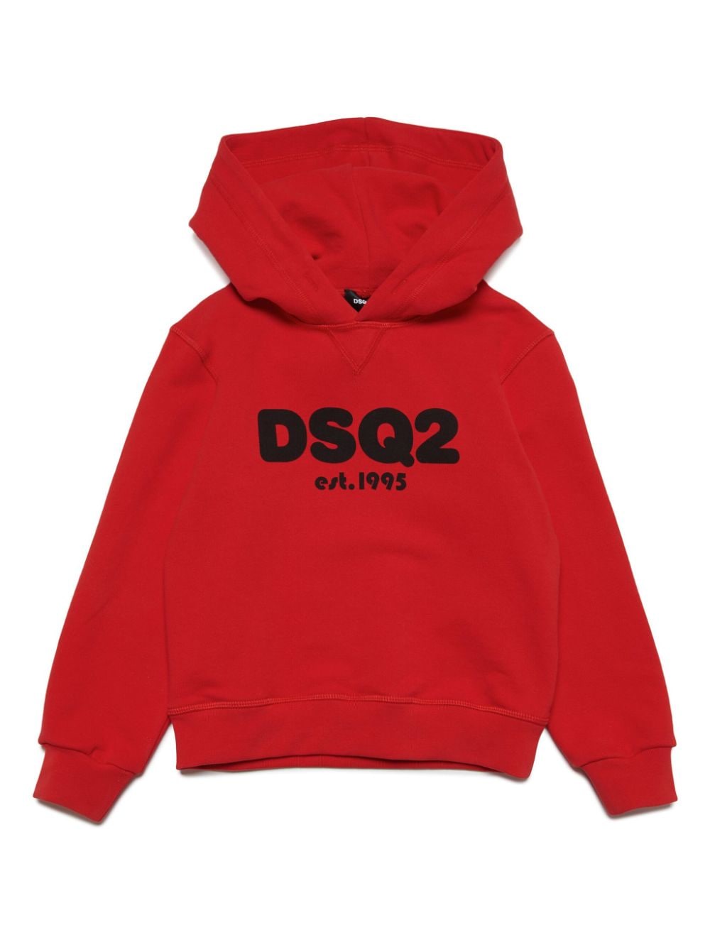 Dsquared2 Kids Hoodie mit beflocktem Logo - Rot von Dsquared2 Kids