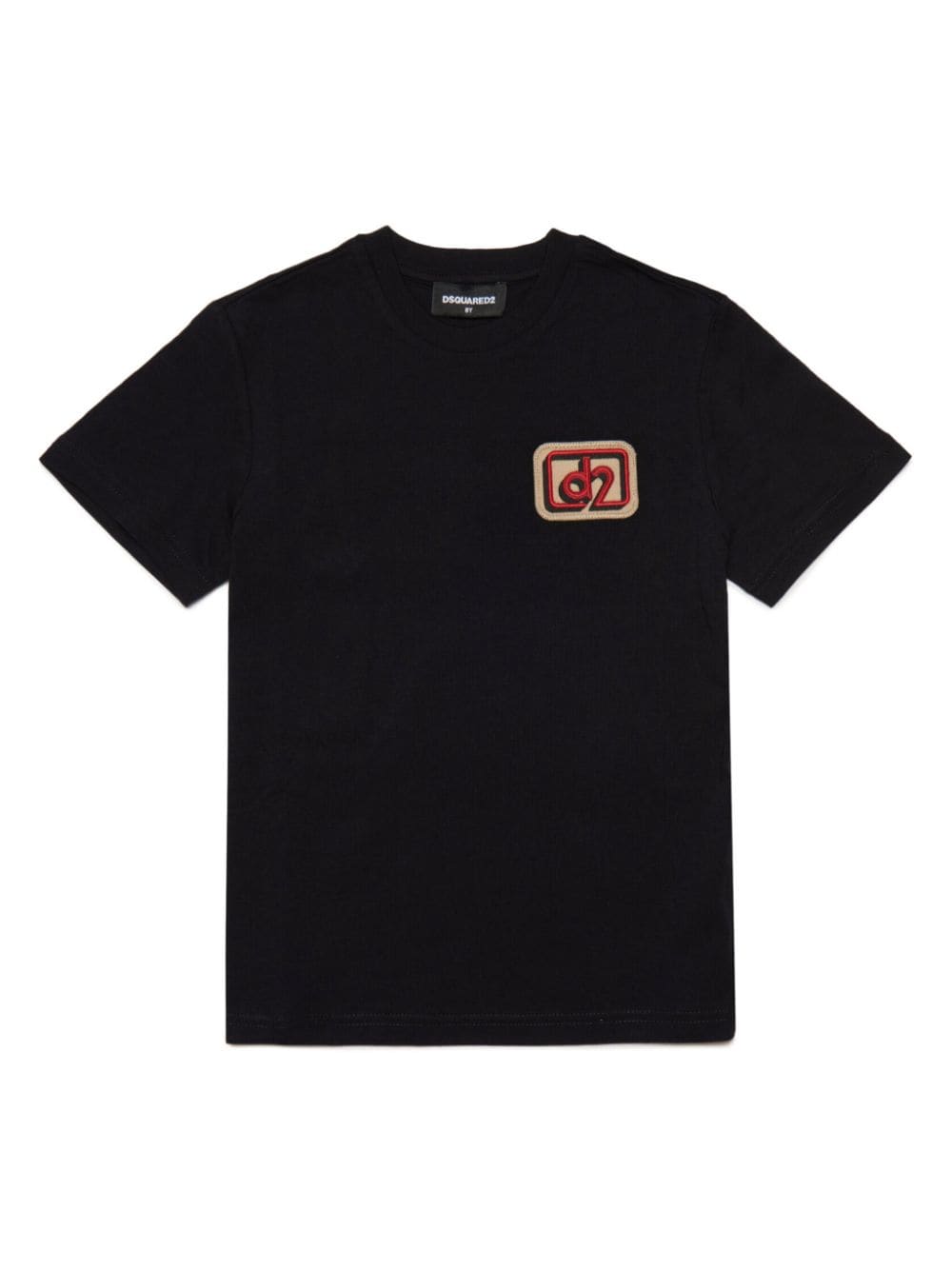 Dsquared2 Kids T-Shirt mit Logo-Patch - Schwarz von Dsquared2 Kids