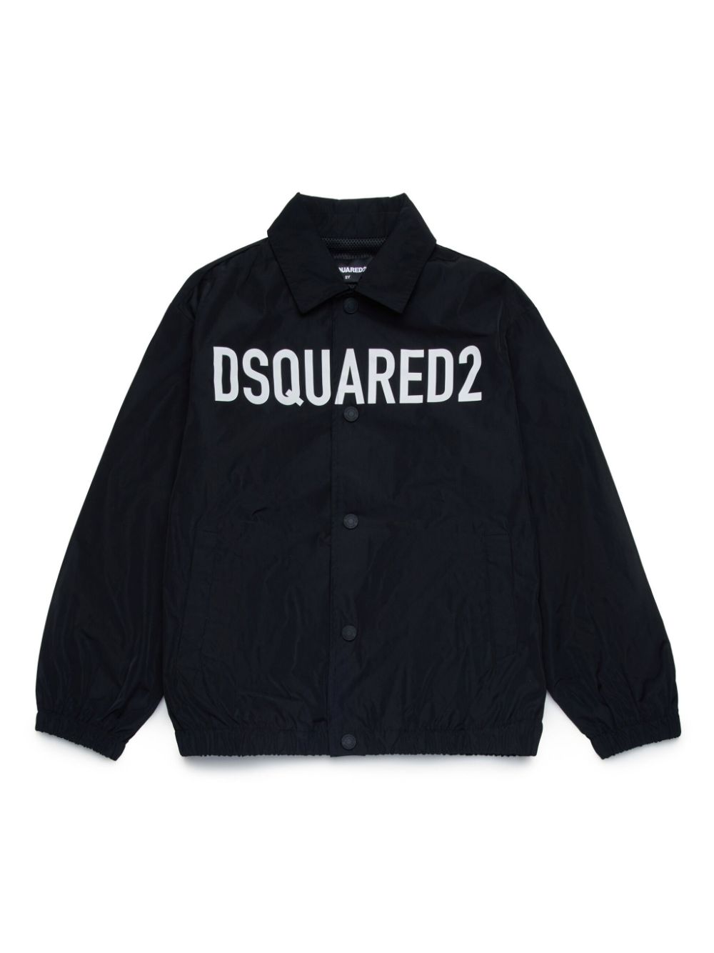 Dsquared2 Kids Hemdjacke mit Logo-Print - Schwarz von Dsquared2 Kids