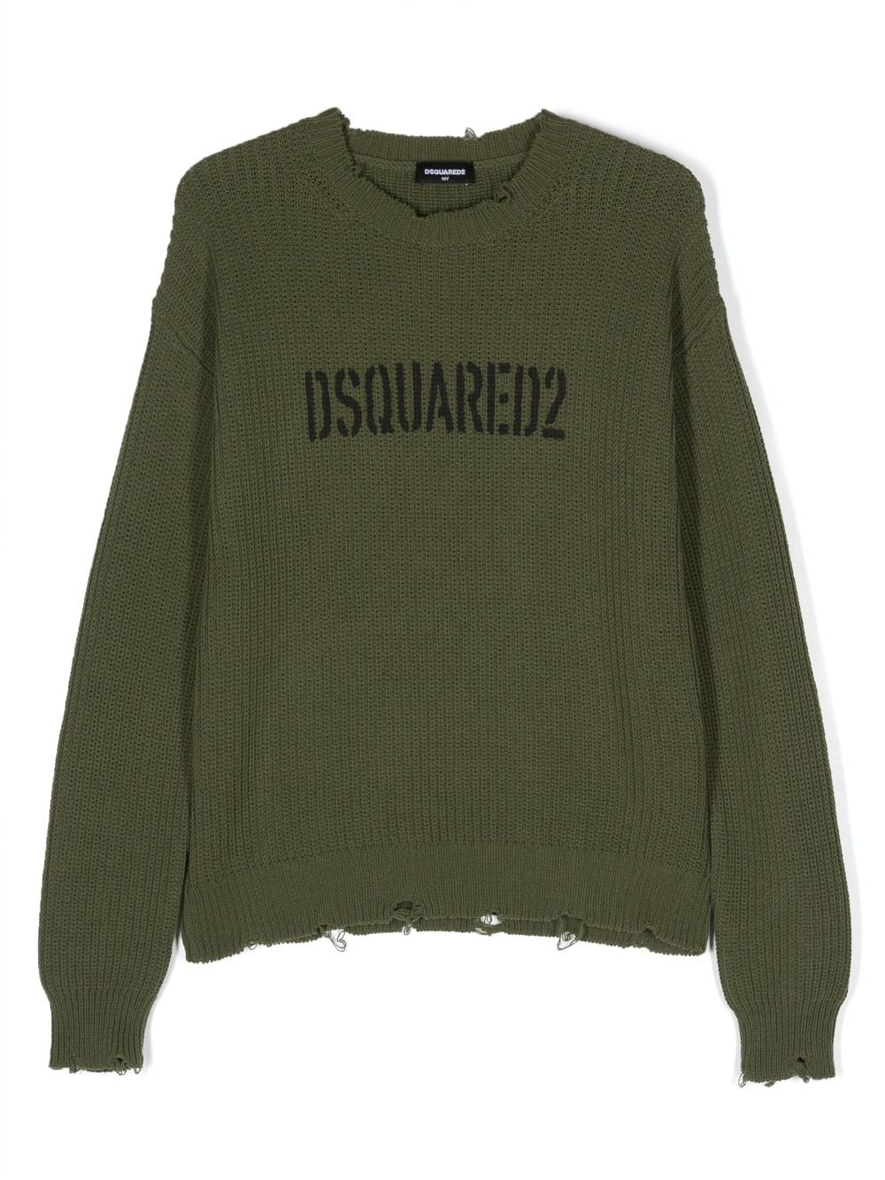 Dsquared2 Kids Strickoberteil mit Logo-Print - Grün von Dsquared2 Kids