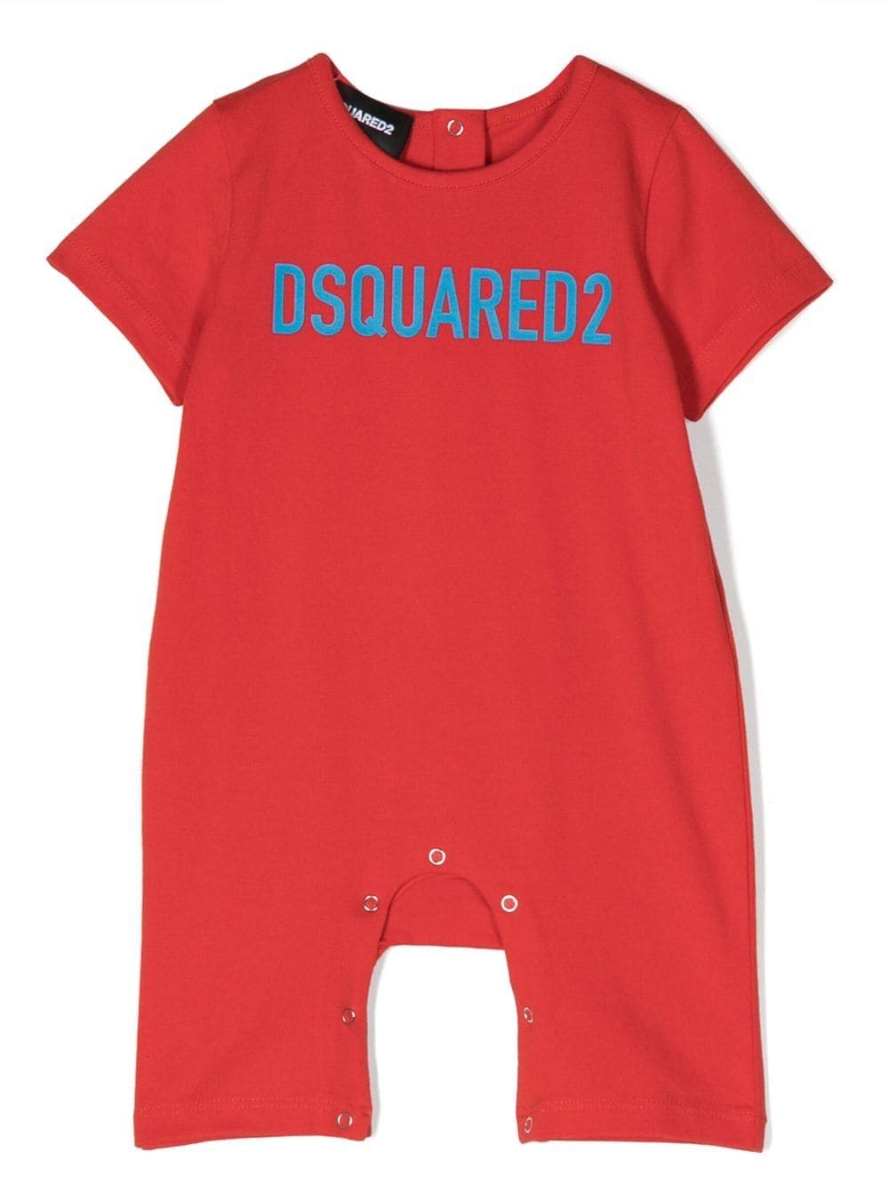 Dsquared2 Kids Kurzer Strampler mit Logo-Print - Rot von Dsquared2 Kids