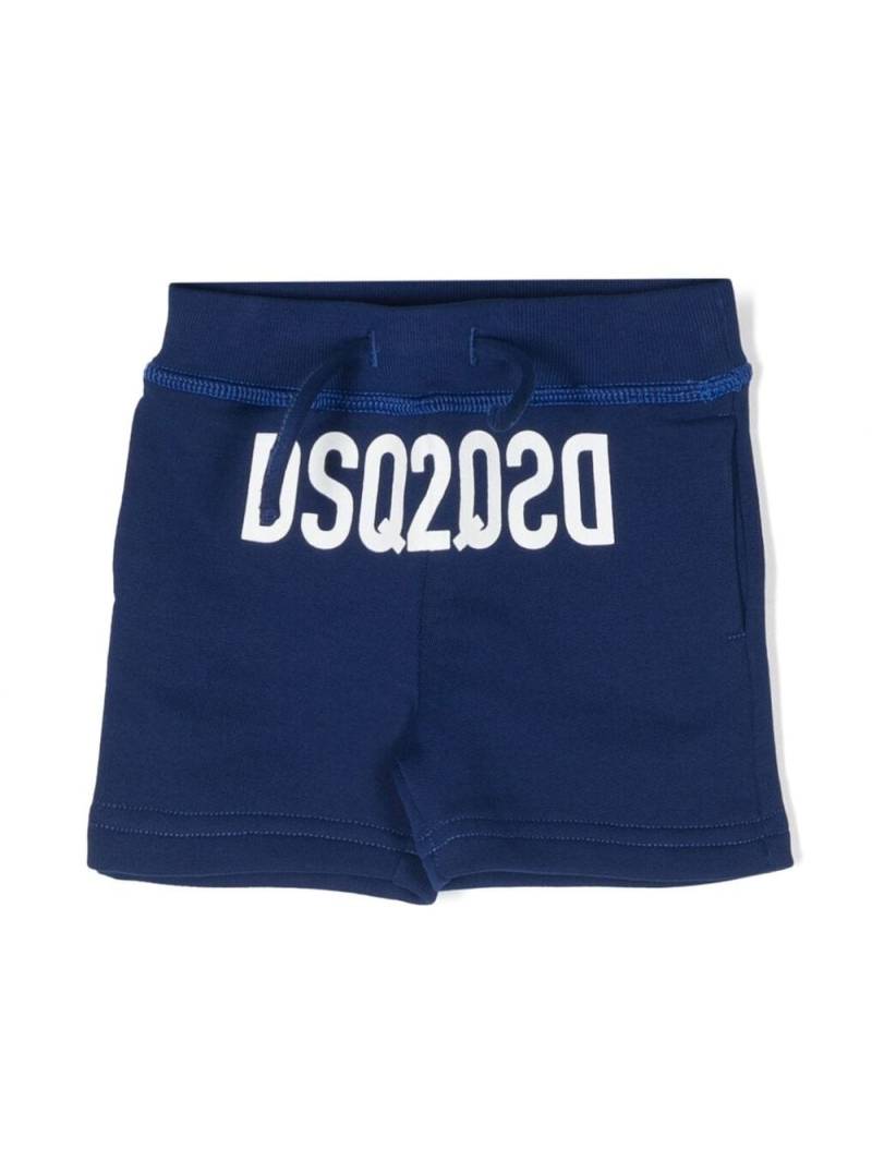 Dsquared2 Kids Shorts mit Logo-Print - Blau von Dsquared2 Kids