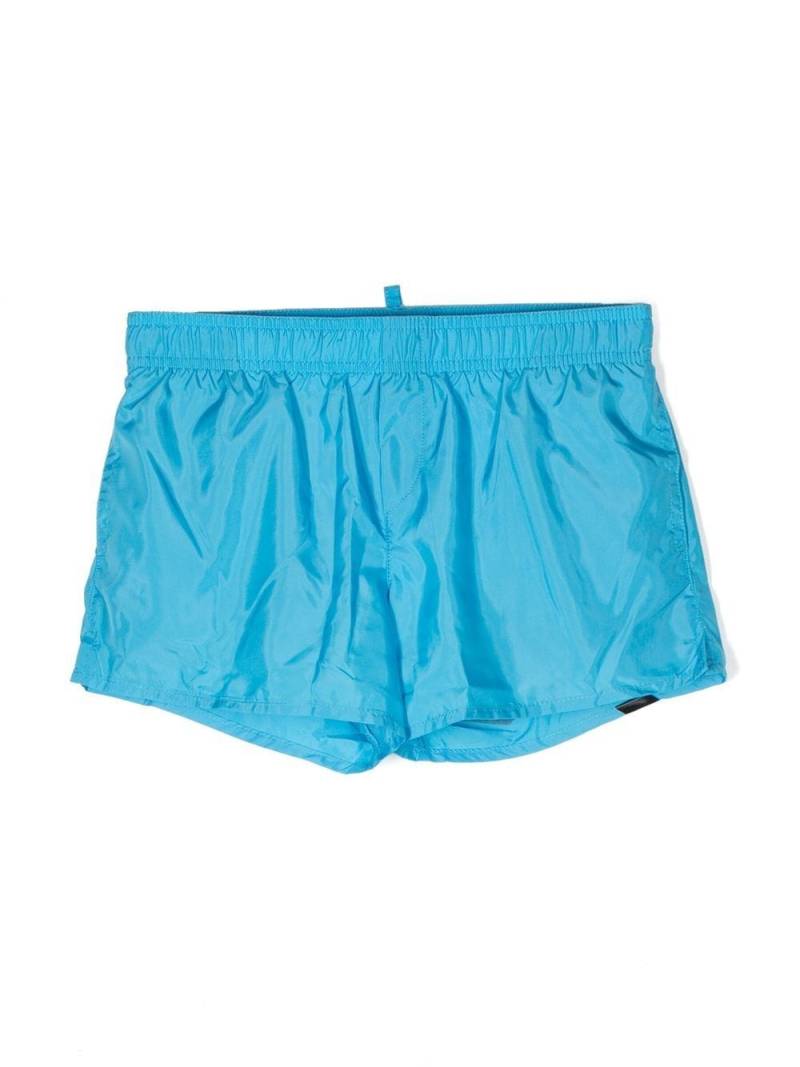 Dsquared2 Kids Badeshorts mit Logo-Print - Blau von Dsquared2 Kids