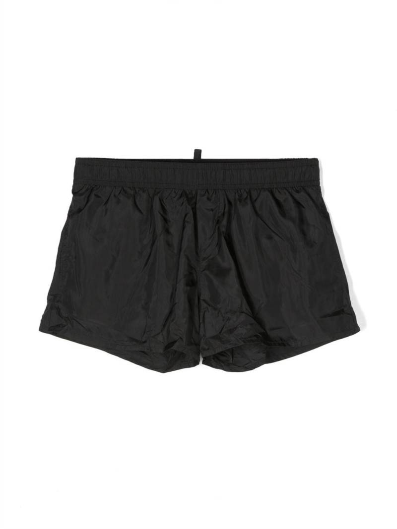 Dsquared2 Kids Badeshorts mit Logo-Print - Schwarz von Dsquared2 Kids