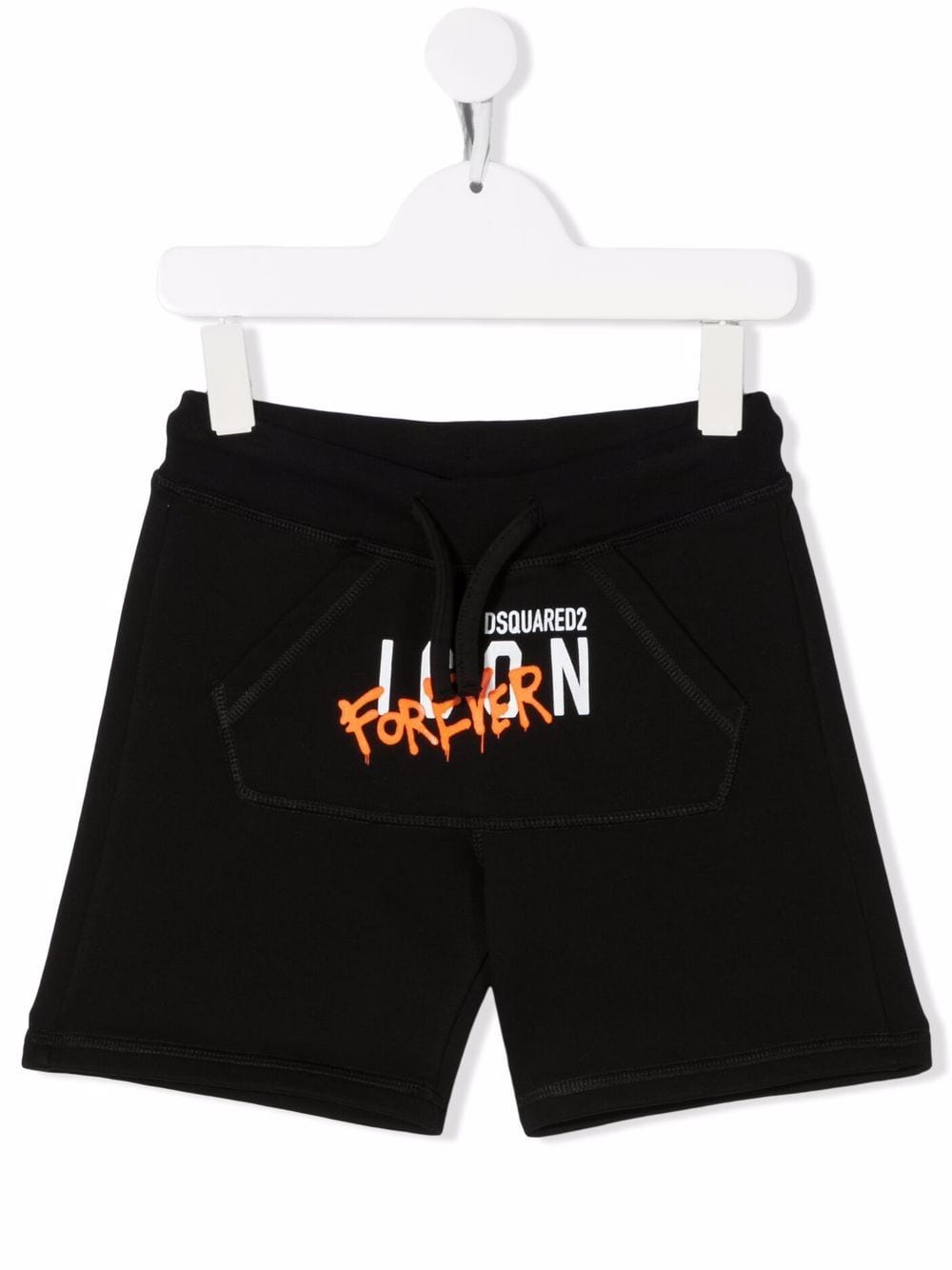 Dsquared2 Kids Joggingshorts mit Logo-Print - Schwarz von Dsquared2 Kids