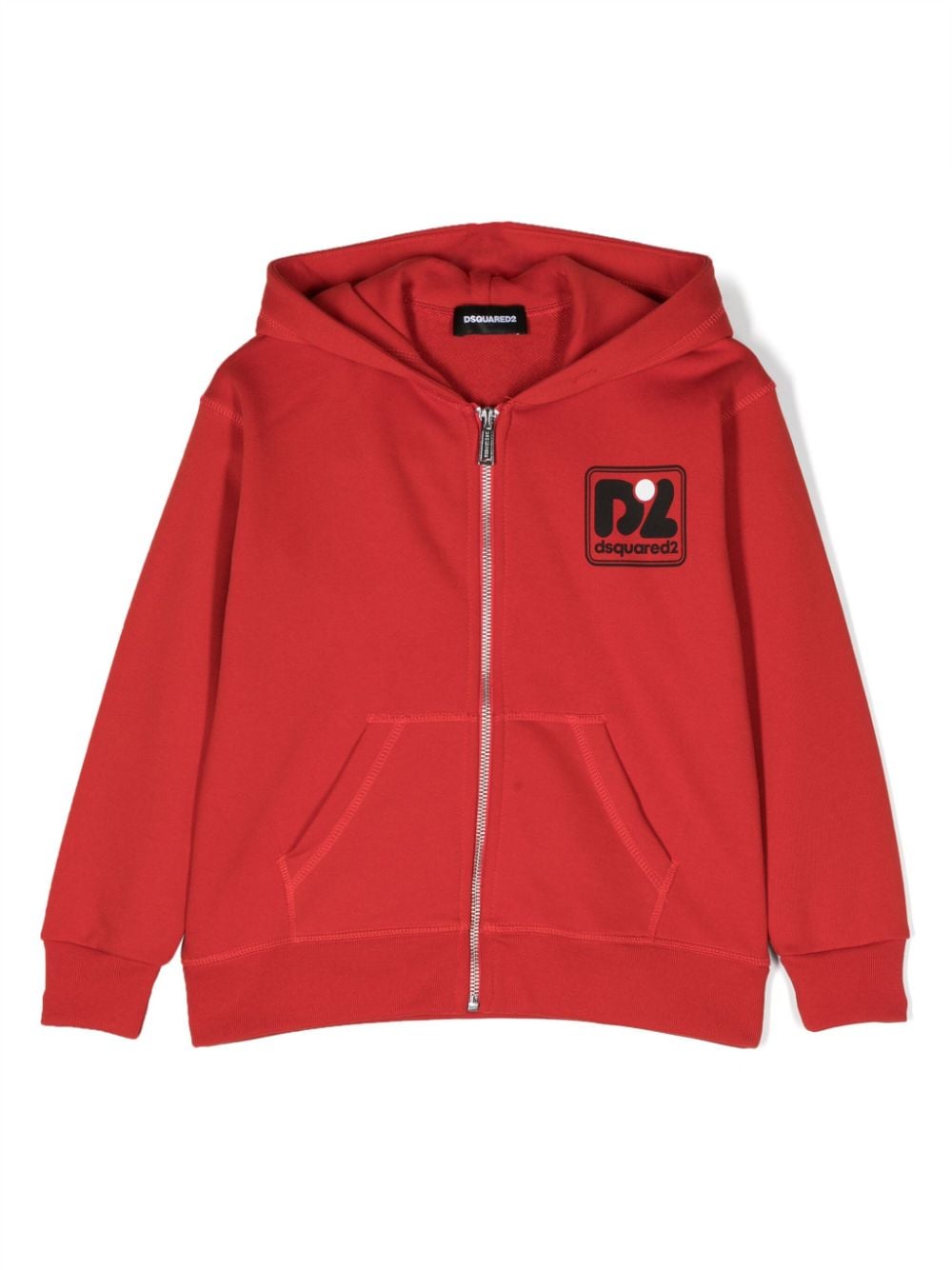 Dsquared2 Kids Kapuzenjacke mit Logo-Print - Rot von Dsquared2 Kids