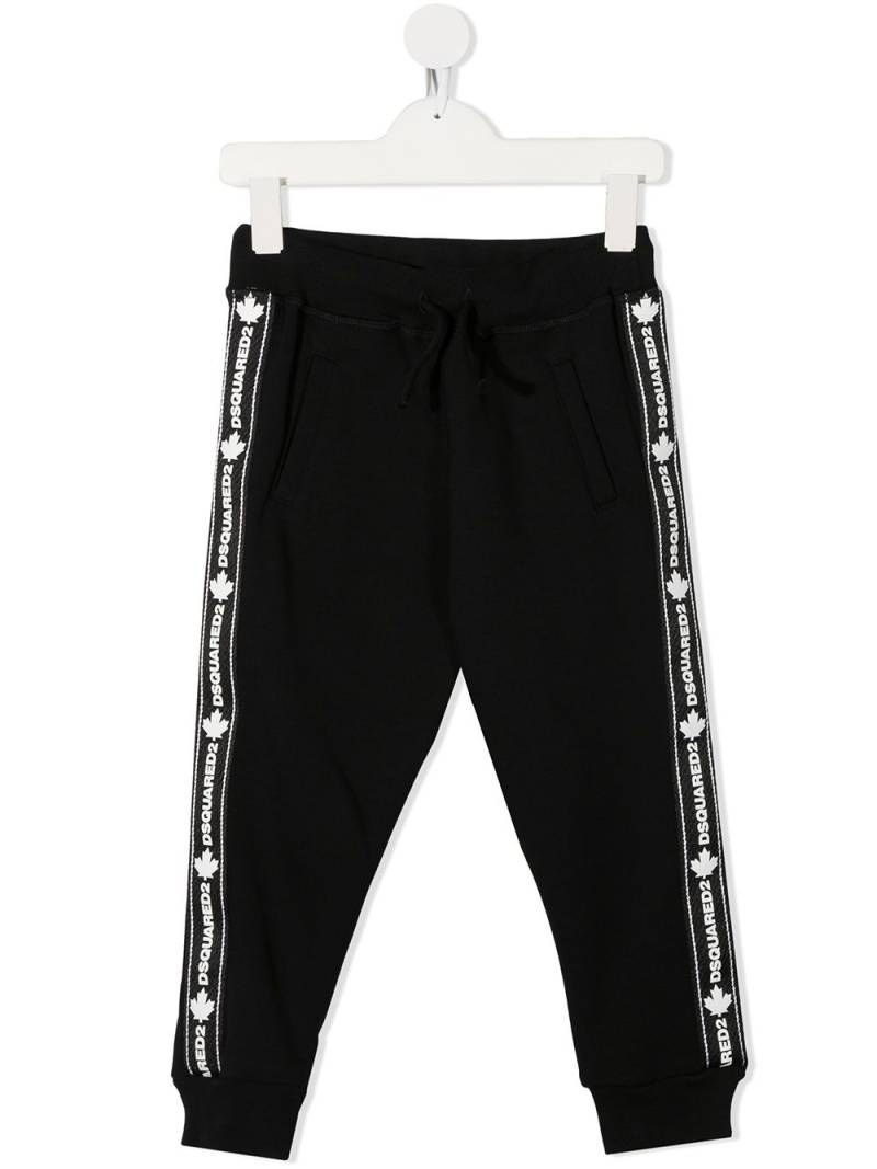 DSQUARED2 KIDS Jogginghose mit Logo-Streifen - Schwarz von DSQUARED2 KIDS