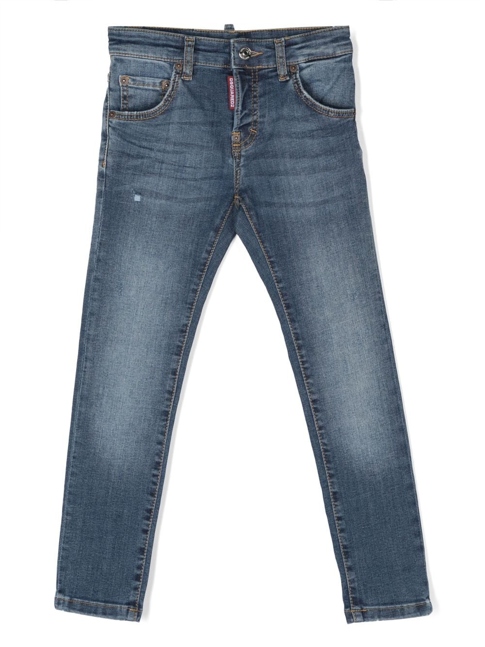 Dsquared2 Kids Halbhohe Skinny-Jeans - Blau von Dsquared2 Kids