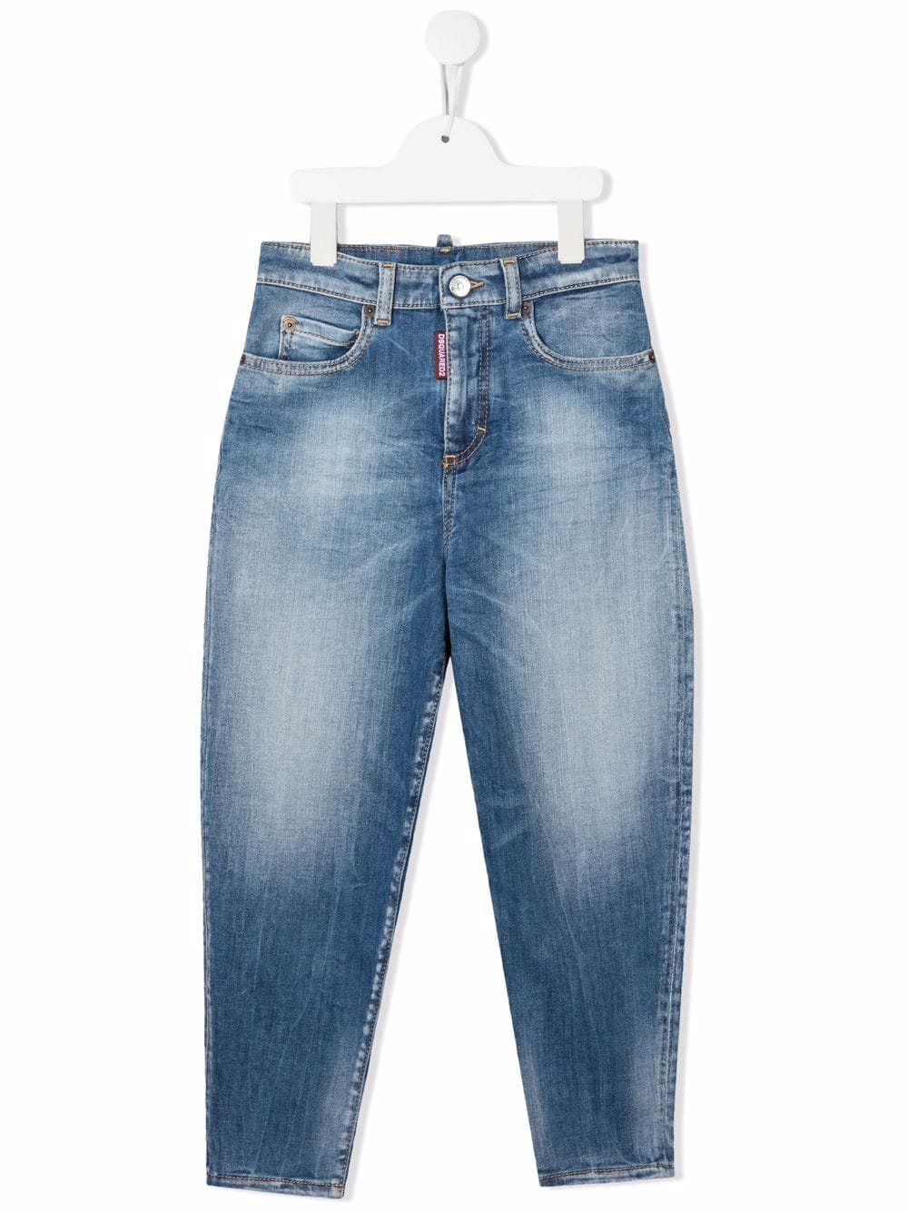 Dsquared2 Kids Halbhohe Slim-Fit-Jeans - Blau von Dsquared2 Kids