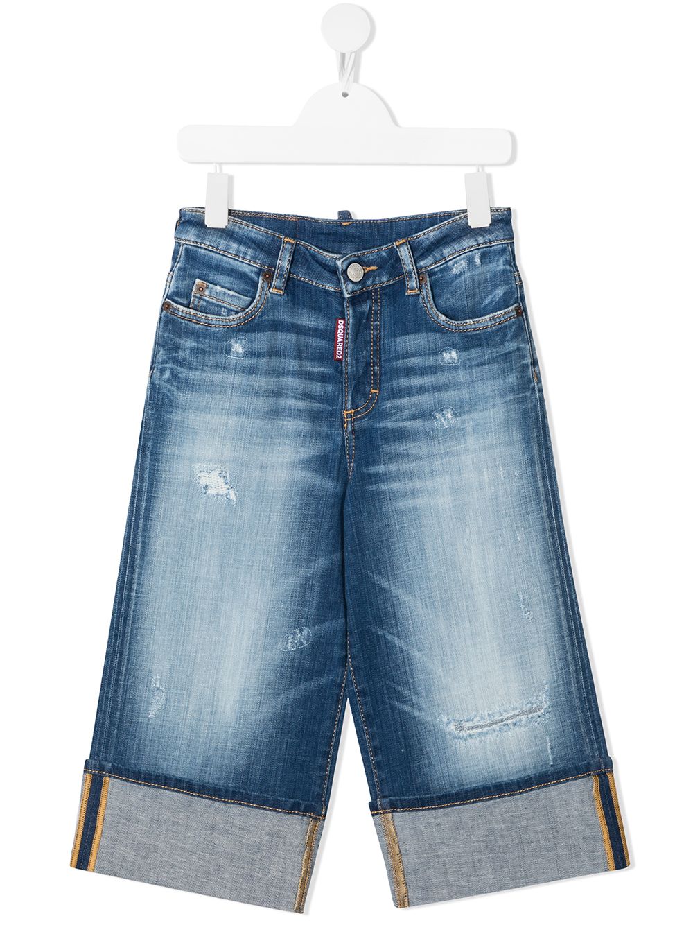 Dsquared2 Kids Cropped-Jeans mit Distressed-Detail - Blau von Dsquared2 Kids