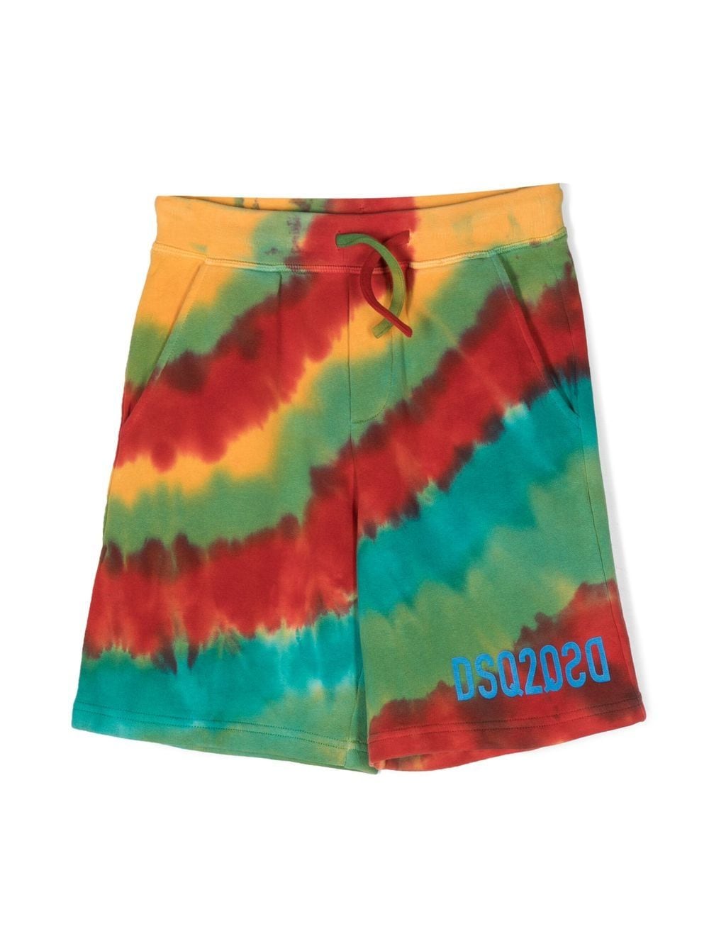 Dsquared2 Kids Shorts mit Batikmuster - Gelb von Dsquared2 Kids