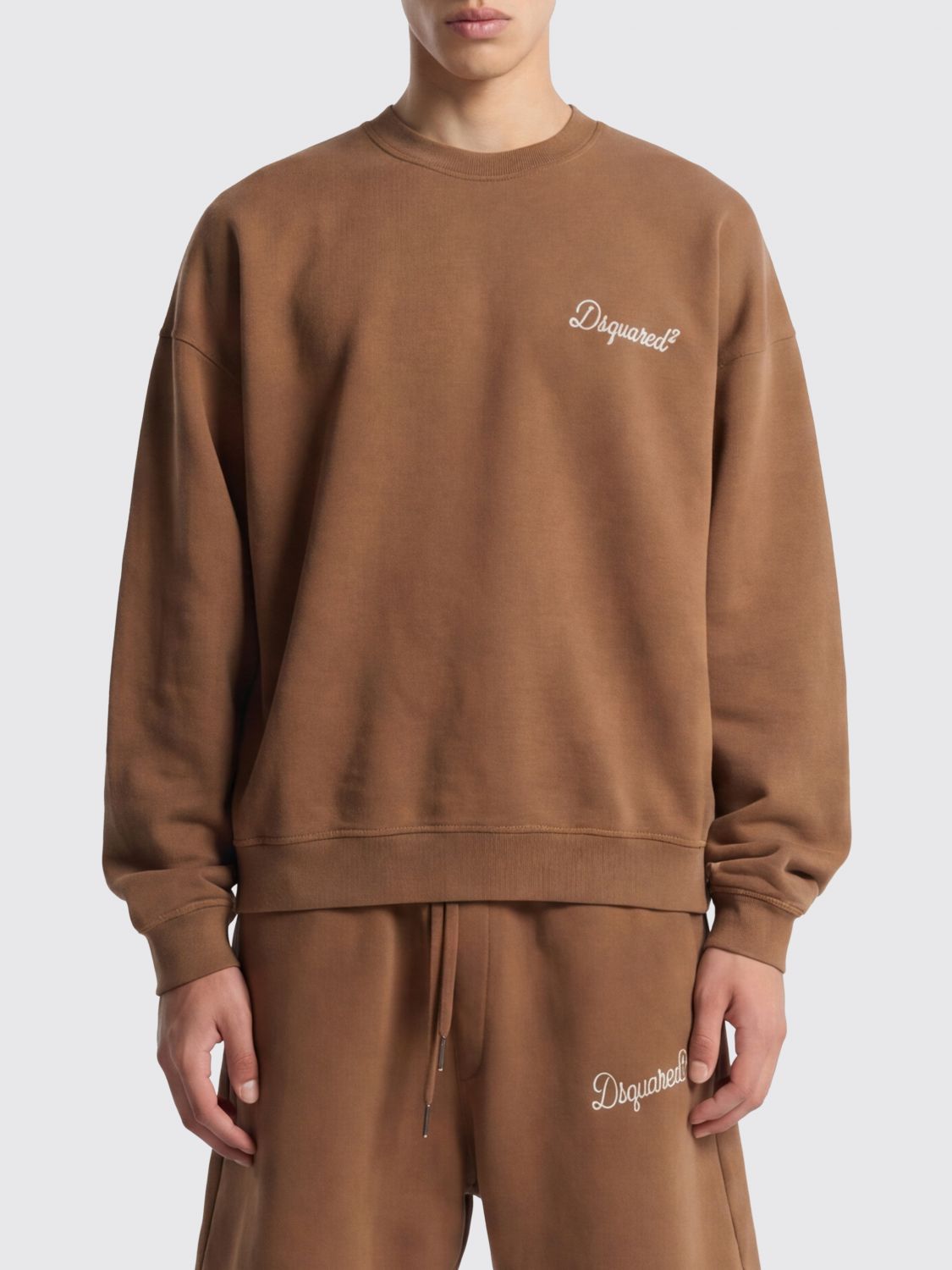 DSQUARED2 Baumwoll-Rundhalspullover mit Logo von Dsquared2