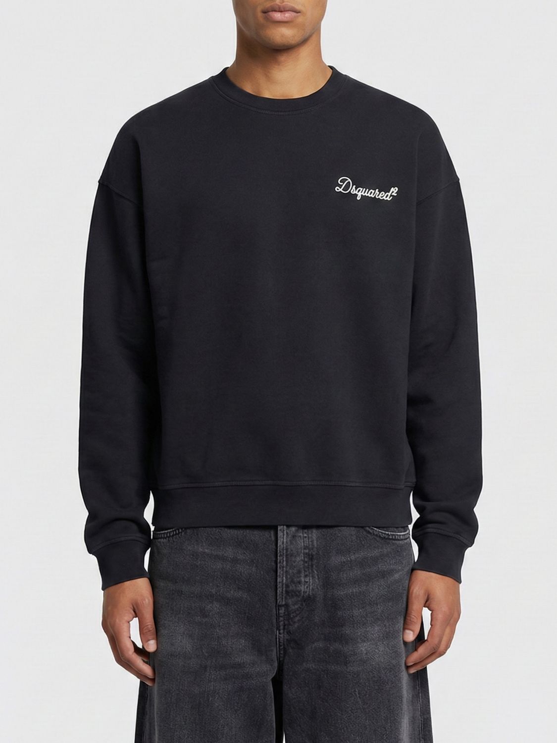 DSQUARED2 Baumwoll-Rundhalspullover mit Logo von Dsquared2