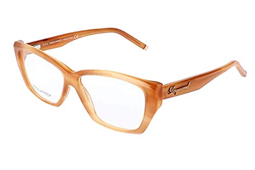 Dsquared D Squared Frame DQ5063 039 -54 -12 -140 D Squared Rechteckig Brillengestelle 54, Brown von DSQUARED2