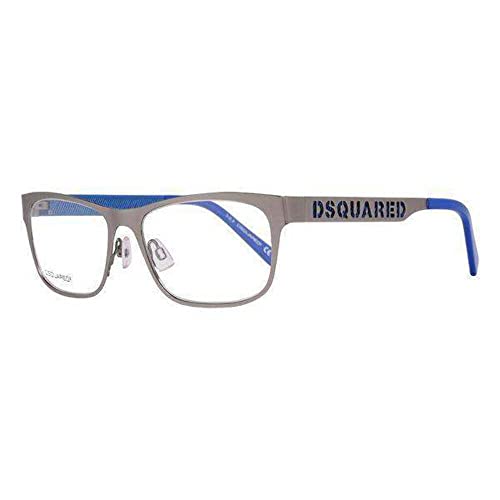 Dsquared DQ5097 54015 Dsquared2 Optical Frame DQ5097 015 54 Rechteckig Brillengestelle 54, Silber von DSQUARED2