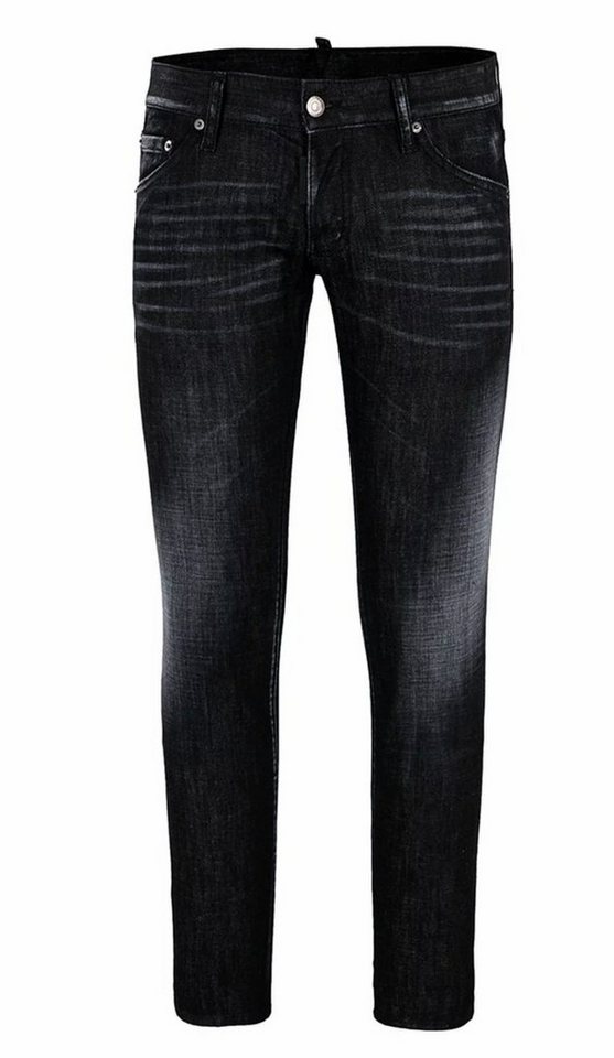 Dsquared2 5-Pocket-Jeans Dsquared² REGULAR CLEMENT JEANS RIPPED HOSE DENIM PANTS 5 POCKET TROUS von Dsquared2