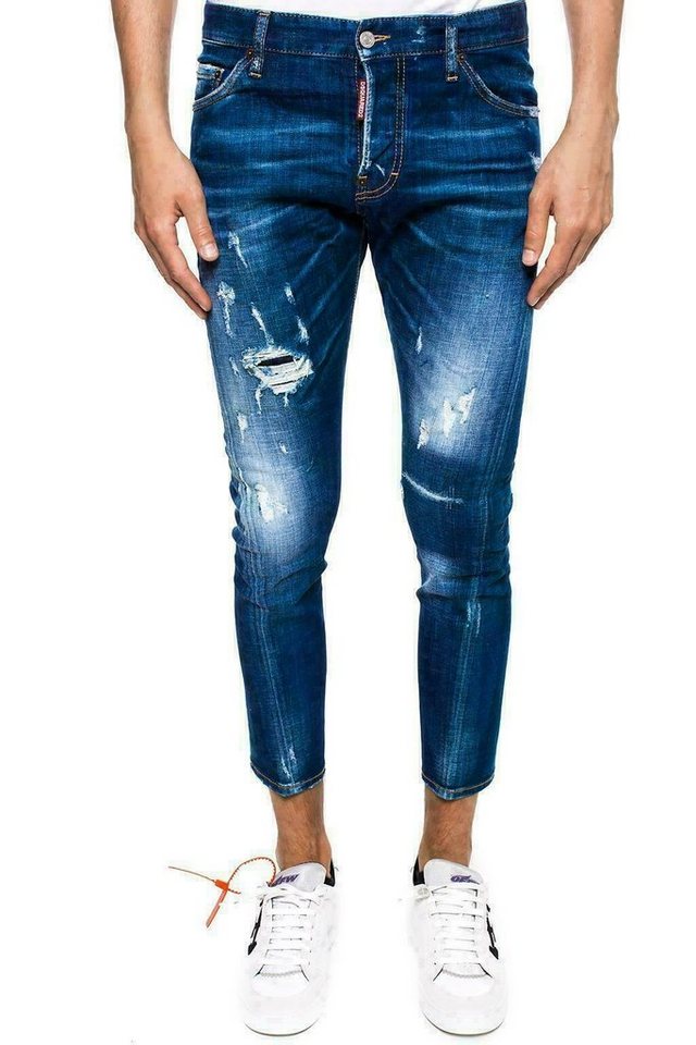 Dsquared2 5-Pocket-Jeans Dsquared² SEXY TWIST JEANS ICONIC RIPPED HOSE DENIM PANTS 5 POCKET TRO von Dsquared2