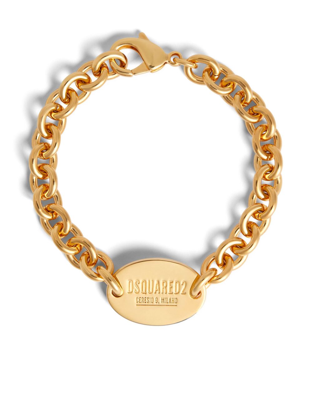 Dsquared2 Armband mit graviertem Logo-Schild - Gold von Dsquared2