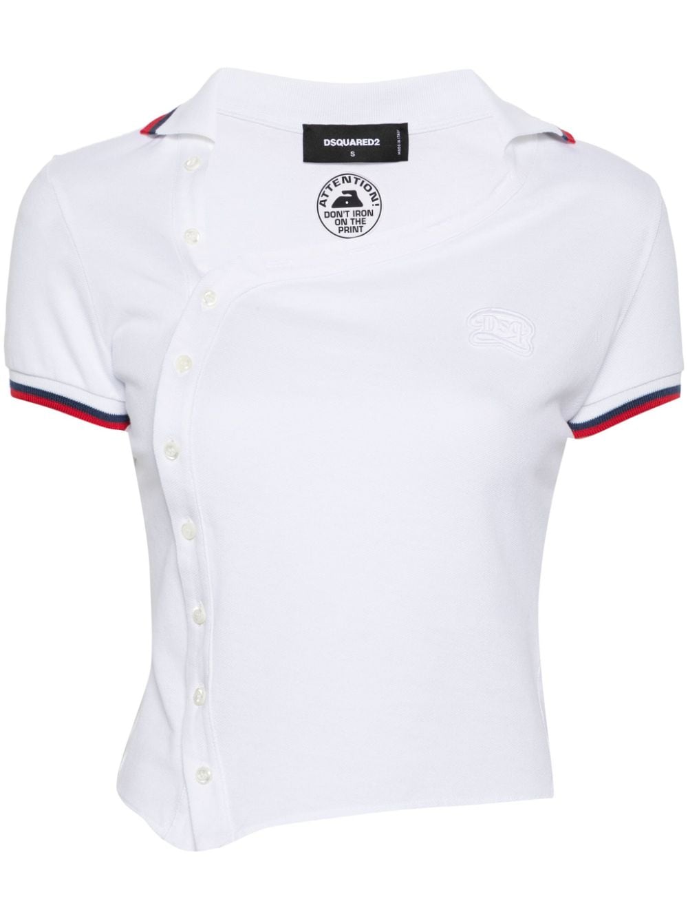 Dsquared2 Asymmetrisches Poloshirt - Weiß von Dsquared2