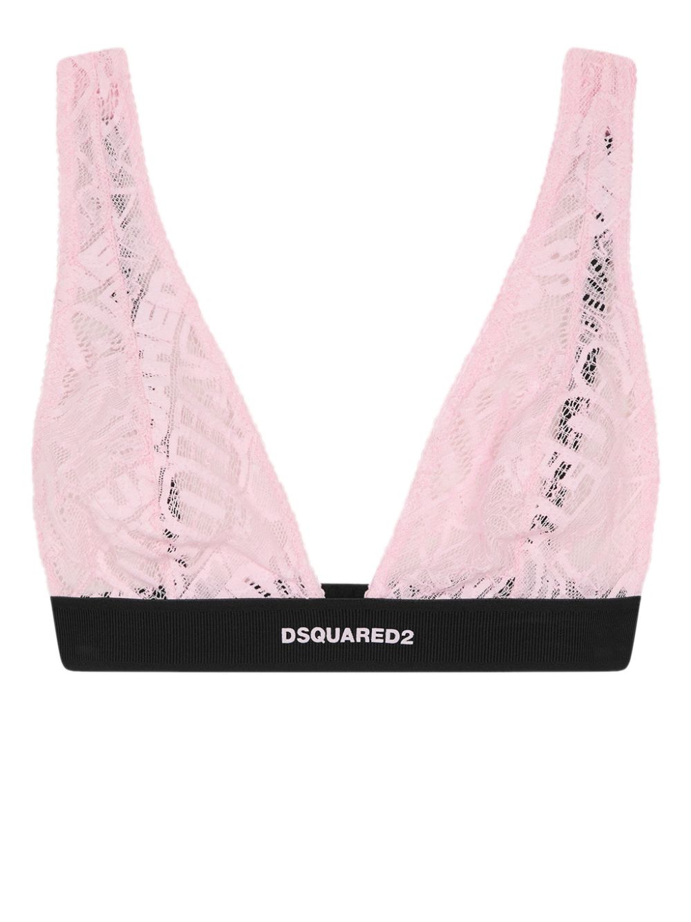 Dsquared2 BH aus Spitze mit Logo-Stickerei - Rosa von Dsquared2