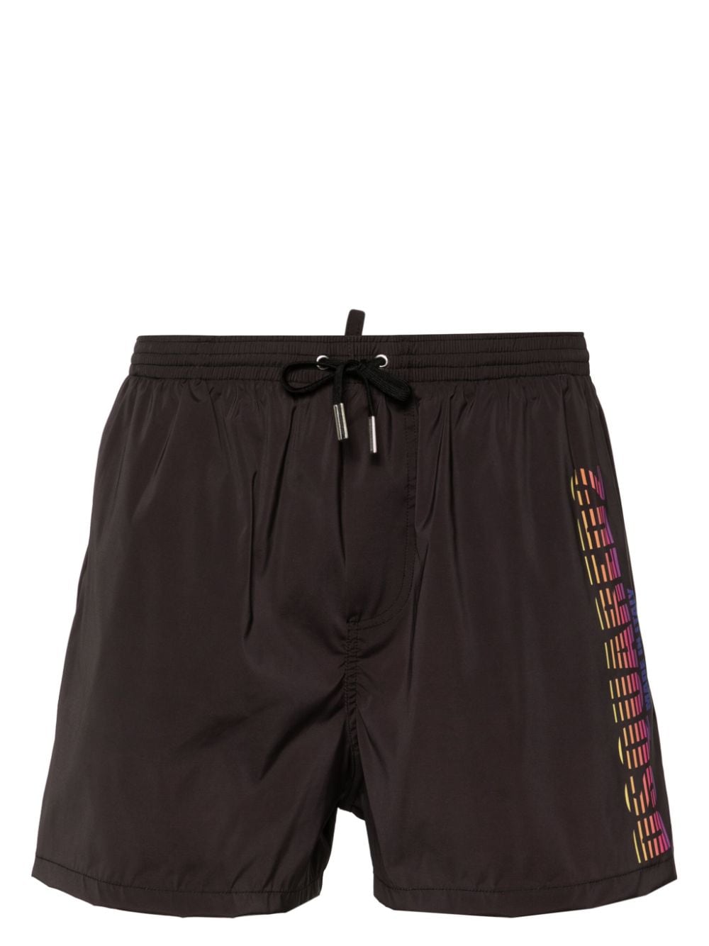 Dsquared2 Badeshorts mit Logo-Print - Schwarz von Dsquared2