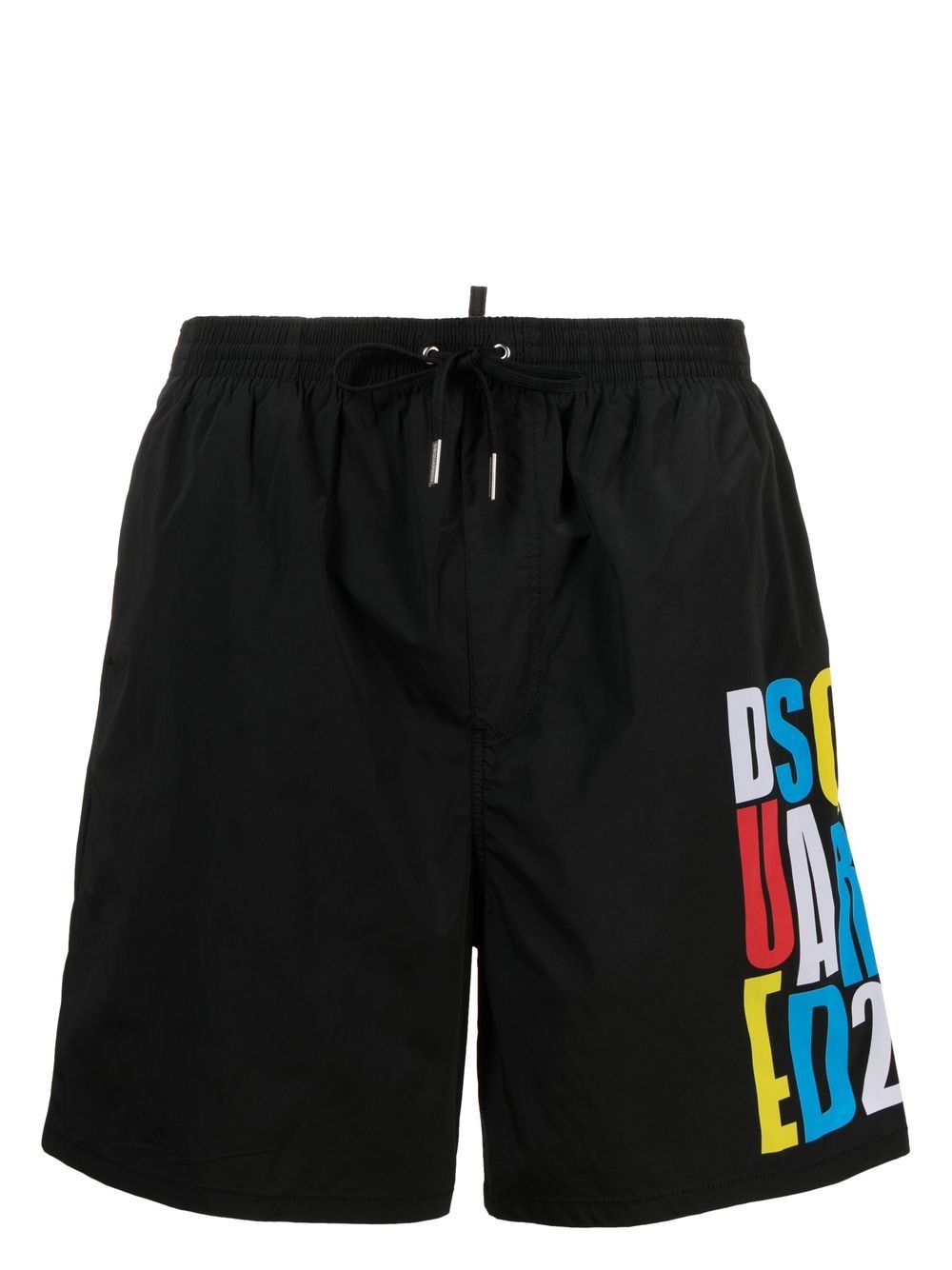 Dsquared2 Badeshorts mit Logo-Print - Schwarz von Dsquared2