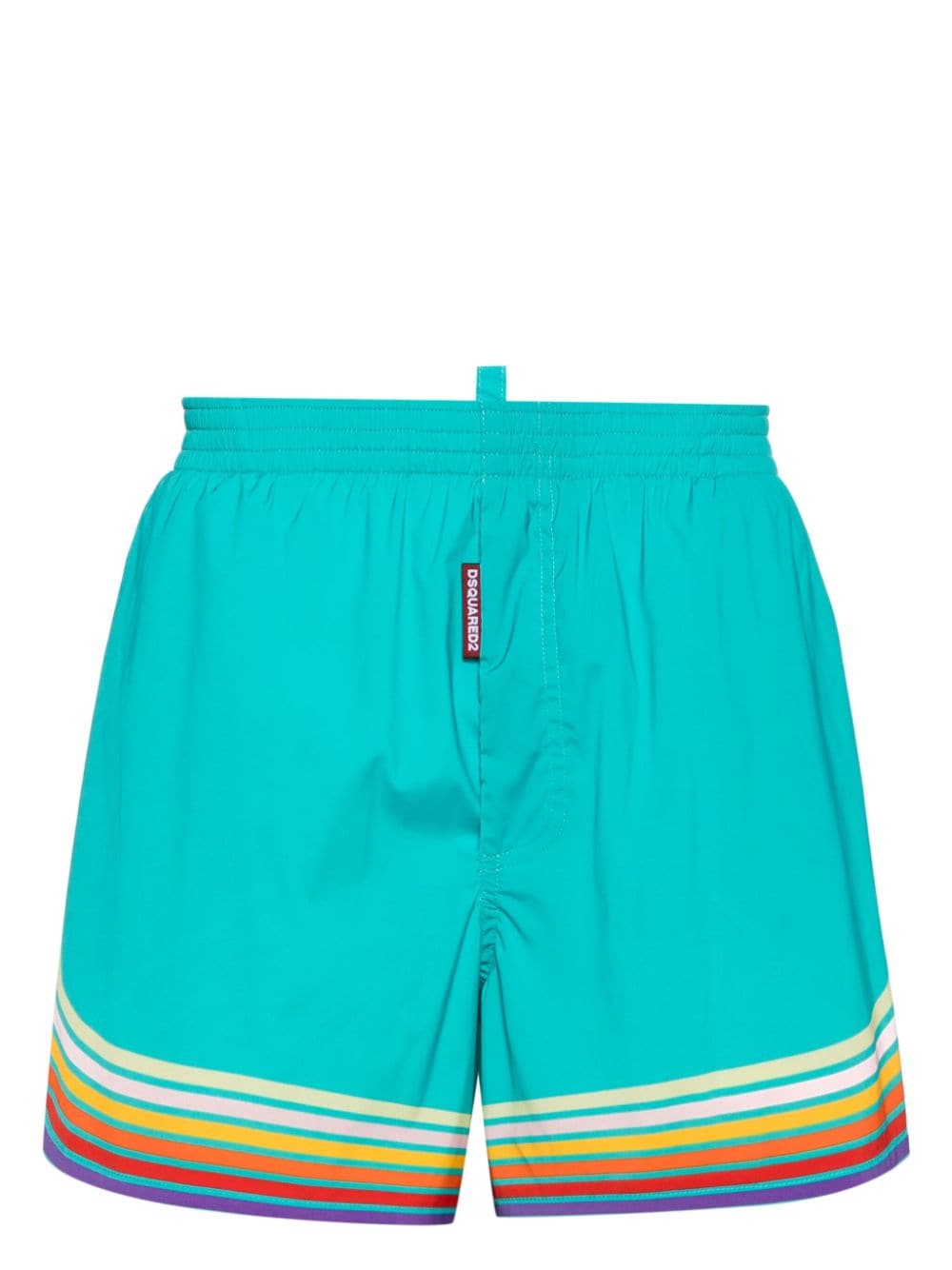 Dsquared2 Badeshorts mit Streifendetail - Grün von Dsquared2