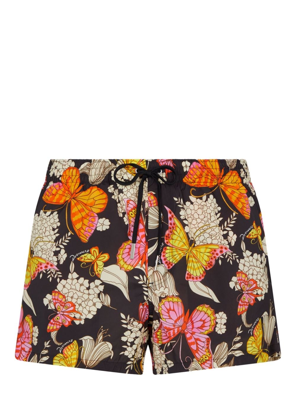 Dsquared2 Badeshorts mit grafischem Print - Schwarz von Dsquared2