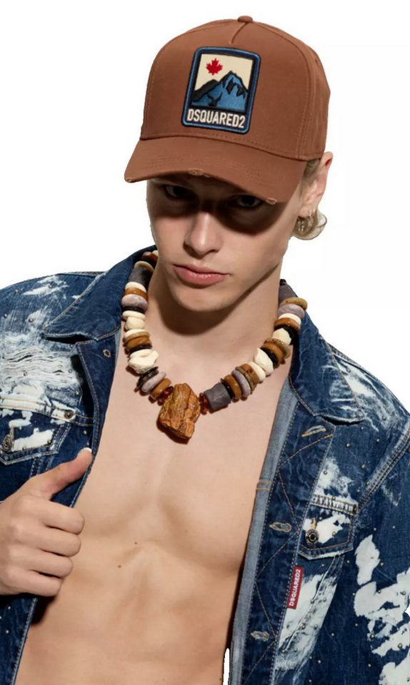 Dsquared2 Baseball Cap 64-CANADIAN TWINS-95 Baseballkappe Icon Kappe Verstellbarer Schnallenverschluss für eine individuelle Anpassung von Dsquared2