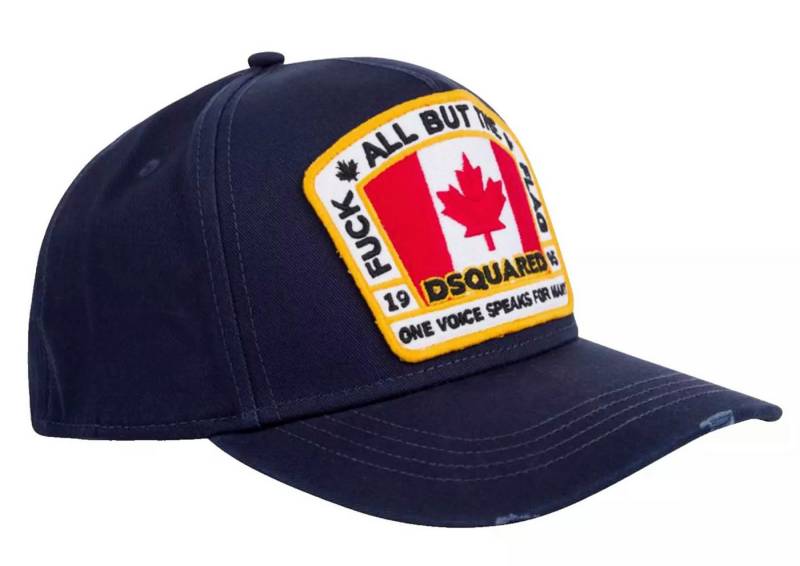 Dsquared2 Baseball Cap Basebalkappe Canadian Flag Icon Baseballcap Cap Kappe Rebellischen Streetwear-Stil mit luxuriösen Details von Dsquared2