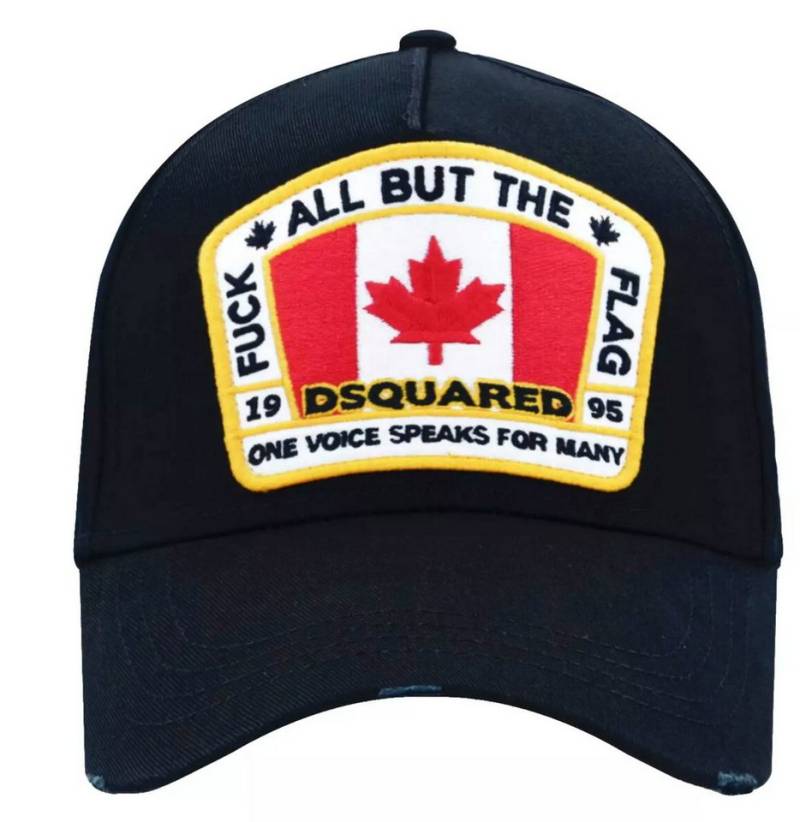 Dsquared2 Baseball Cap Basebalkappe Canadian Flag Icon Baseballcap Cap Kappe Rebellischen Streetwear-Stil mit luxuriösen Details von Dsquared2