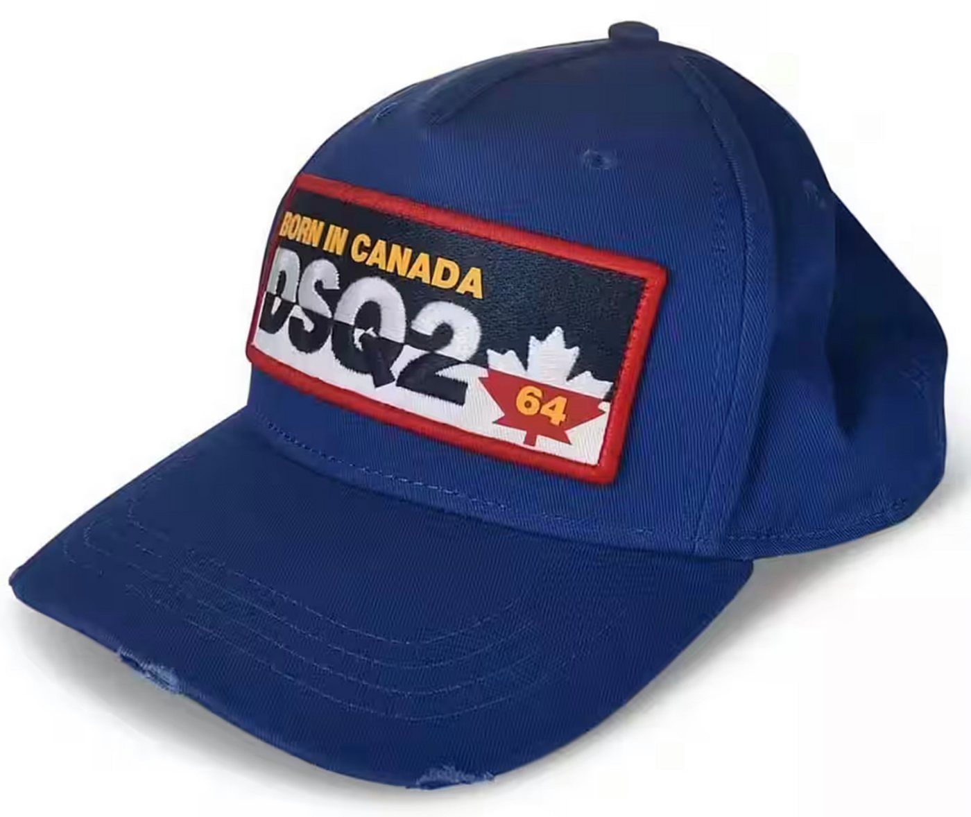 Dsquared2 Baseball Cap Basebalkappe Icon Baseballcap Cap Kappe Hat Trucker Hut Lässigen Destroyed-Look und dem markanten Branding von Dsquared2