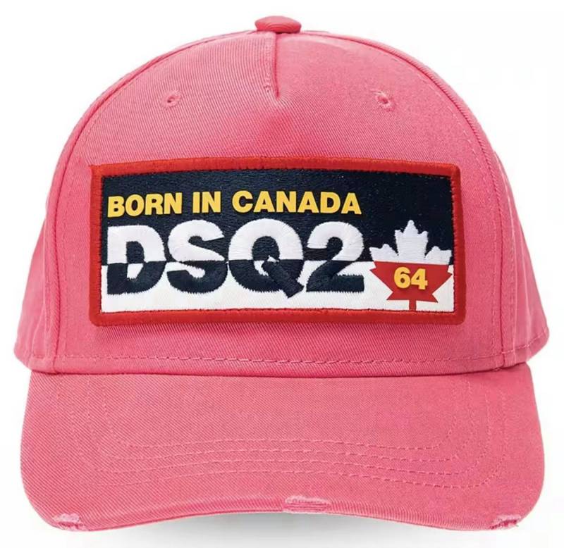 Dsquared2 Baseball Cap Basebalkappe Icon Baseballcap Cap Kappe Hat Trucker Hut Lässigen Destroyed-Look und dem markanten Branding von Dsquared2