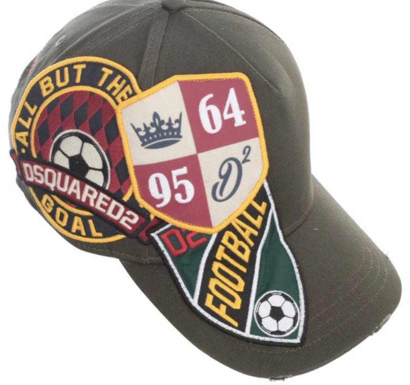 Dsquared2 Baseball Cap Basebalkappe Icon Football Multi Patch Baseballcap Cap Kappe Stilvolles und vielseitiges Design von Dsquared2