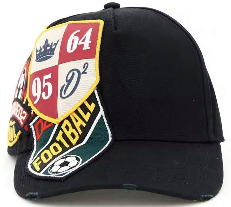 Dsquared2 Baseball Cap Basebalkappe Icon Football Multi Patch Baseballcap Cap Kappe Stilvolles und vielseitiges Design von Dsquared2