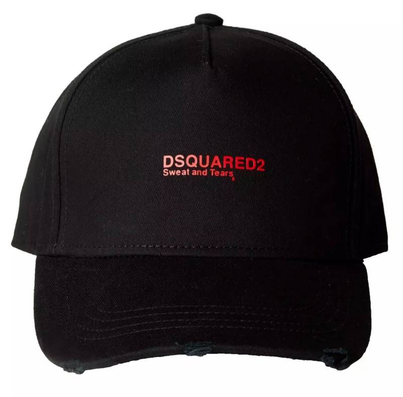 Dsquared2 Baseball Cap Basebalkappe Sweat Tears Icon Baseballcap Kappe Trucker Cap Distressed-Optik für einen Vintage-Look von Dsquared2