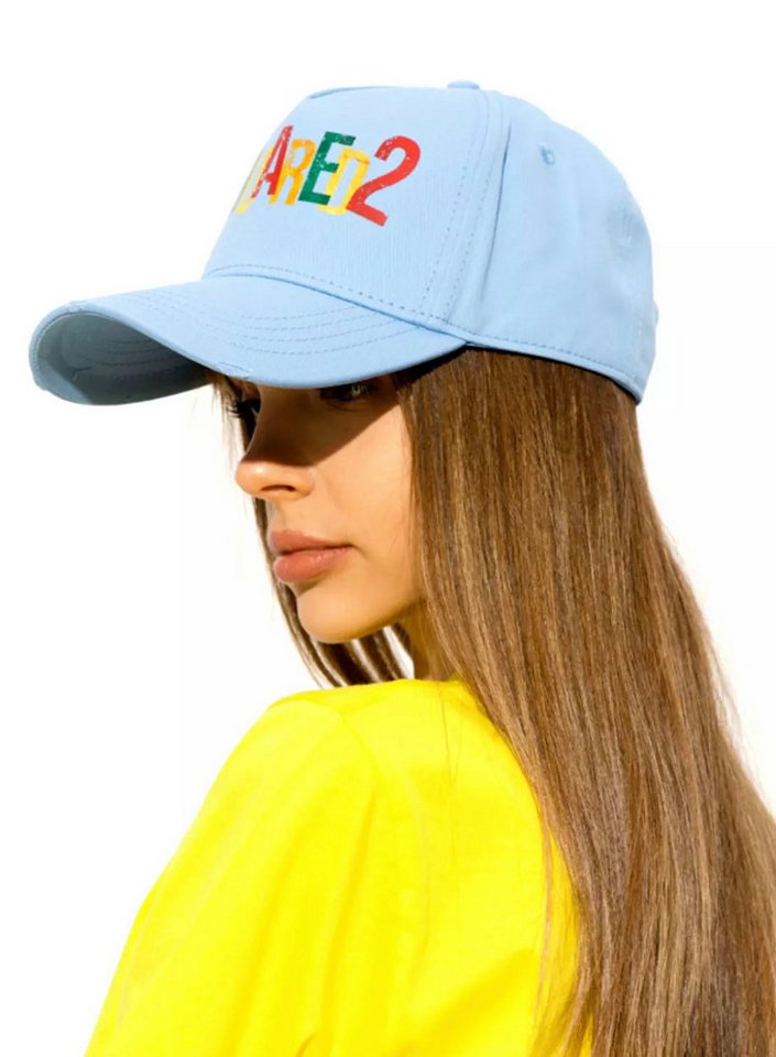 Dsquared2 Baseball Cap Baseballcap Basebalkappe Signature Logo Kappe Mütze Cap Hut Destroyed-Details, Verstellbarer Riemen hinten von Dsquared2